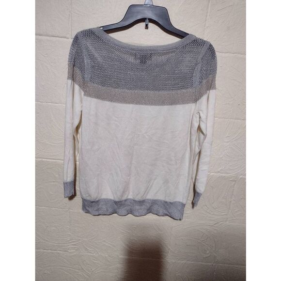 WHBM White House Black Market Size L Wool Blend Knit Sweater - Picture 4 of 4